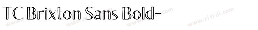 TC Brixton Sans Bold字体转换